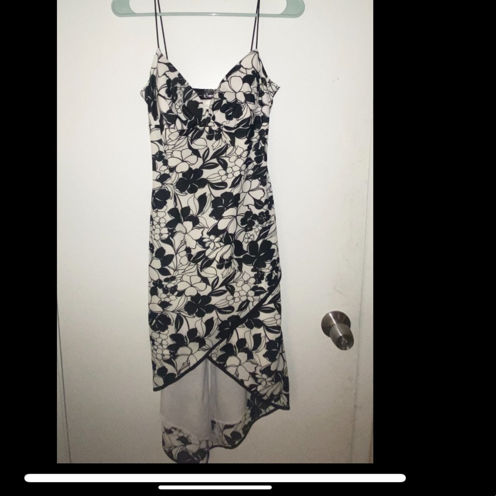 City Triangles Wrap High Low Dress
